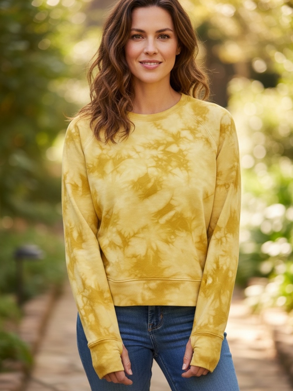 All In Motion Tie-Dye Crewneck Sweatshirt
